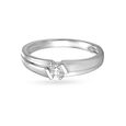 Traditional White Platinum Finger Ring,,hi-res image number null