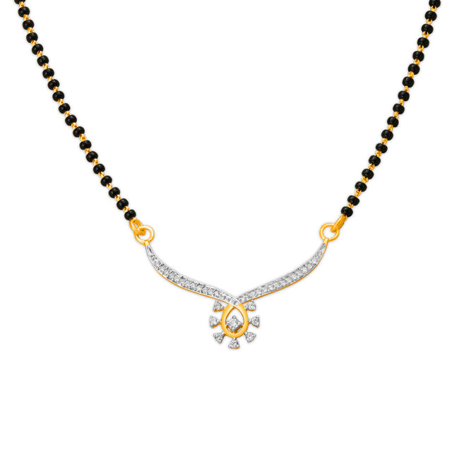 Enchanting Diamond Mangalsutra,,hi-res image number null