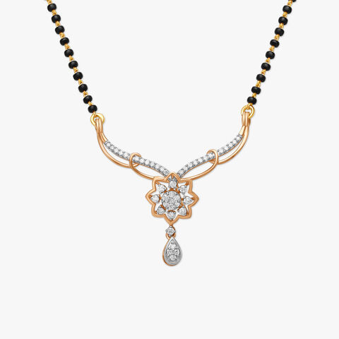Radiant Floral Diamond Mangalsutra