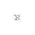 Chic Brilliant Gold and Diamond Nose Pin,,hi-res image number null