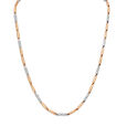 Bullet Link Dual Tone Gold Chain For Men,,hi-res image number null