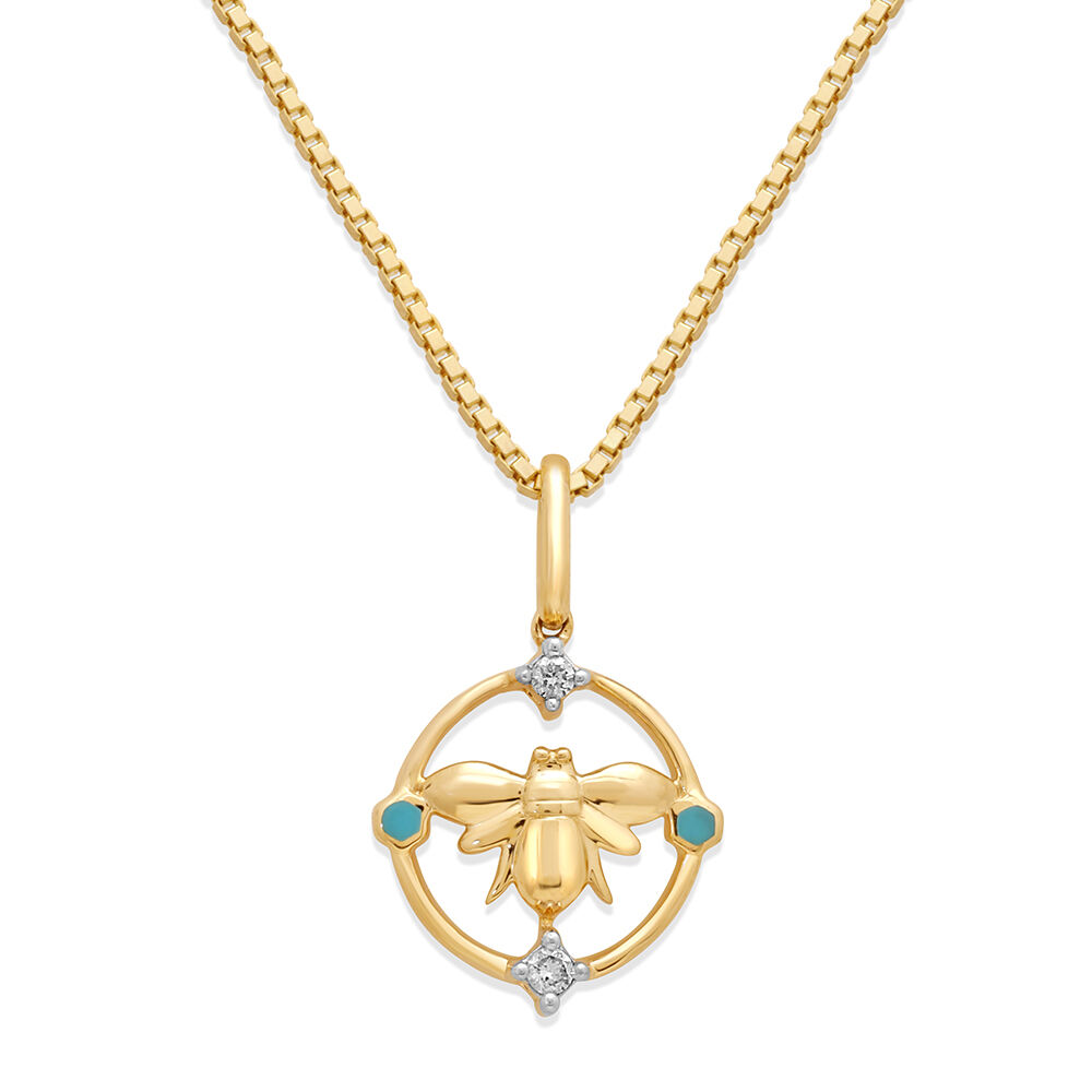Bee diamond clearance necklace