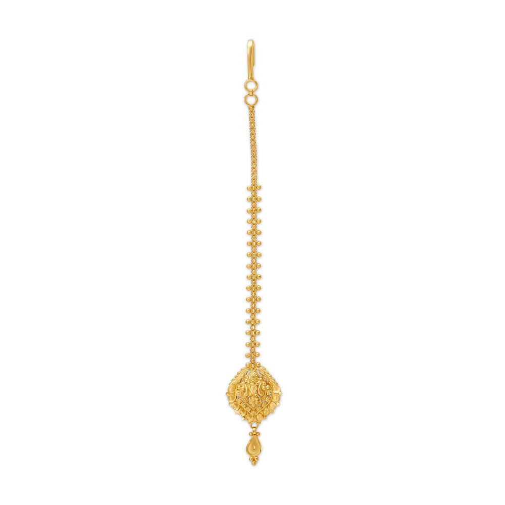 Maang tikka new arrivals design gold