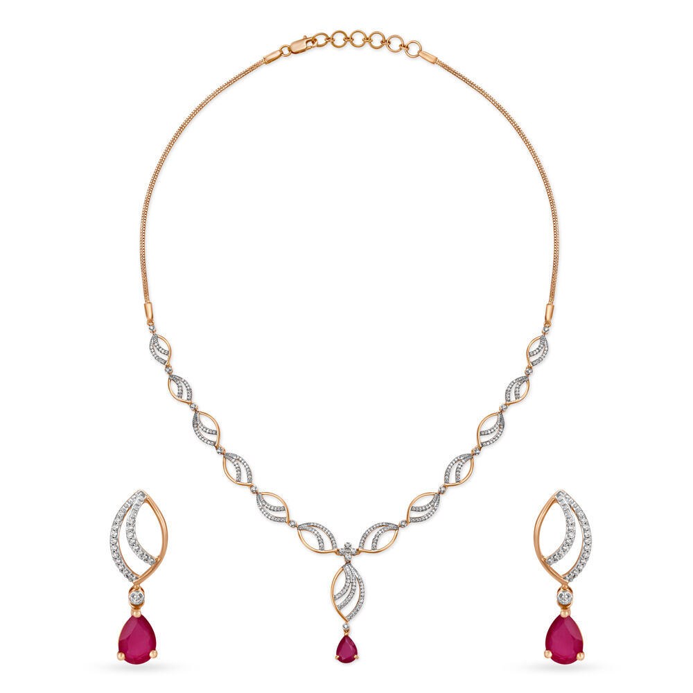 Tanishq rose 2024 gold chain