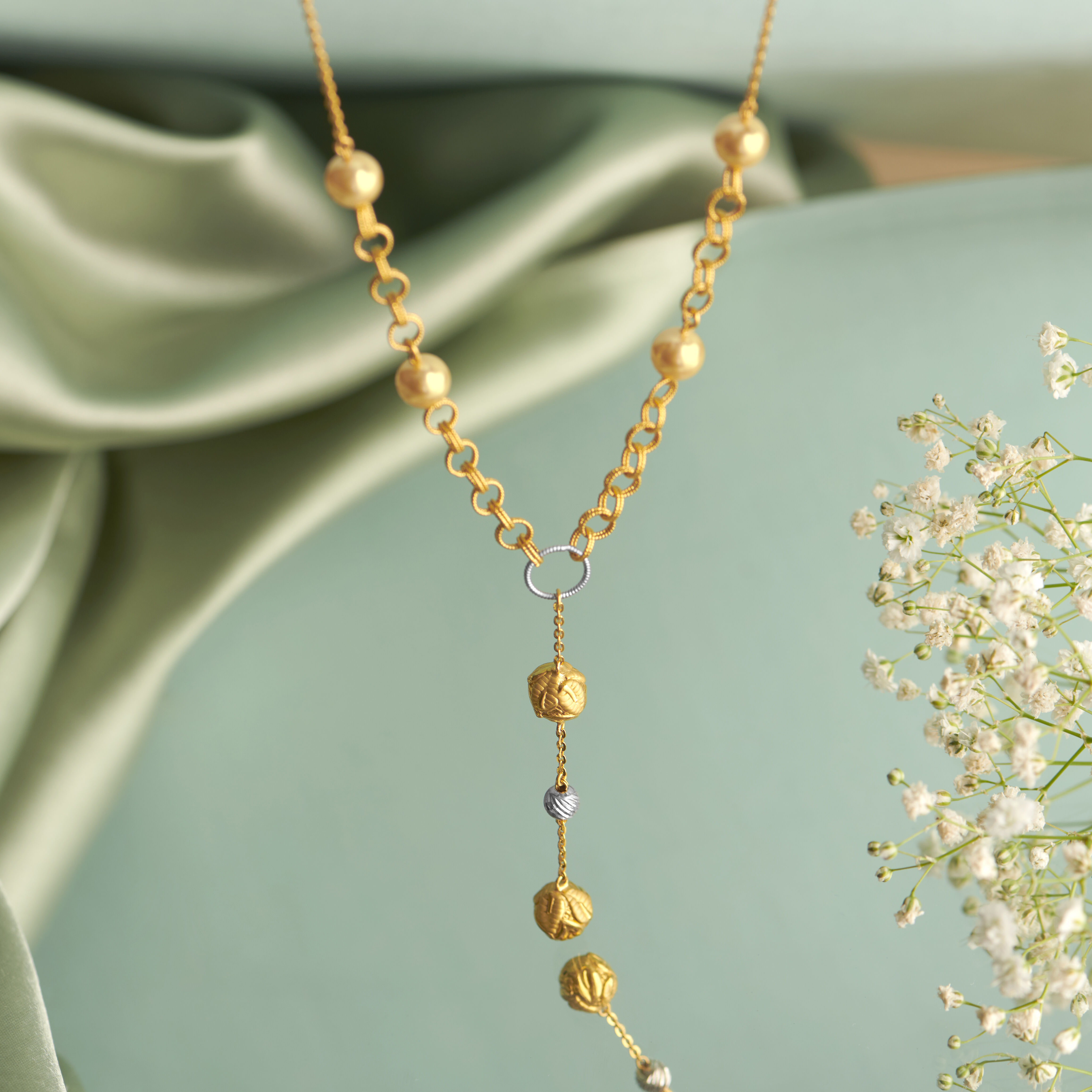 Tanishq gold chain with pendant for womens 2025