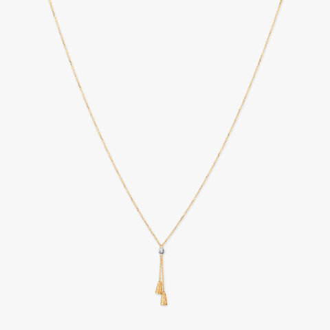 Geometric Tassel Gold Necklace