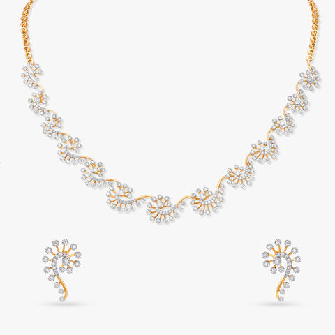 Curls of Brilliance Diamond Necklace Set