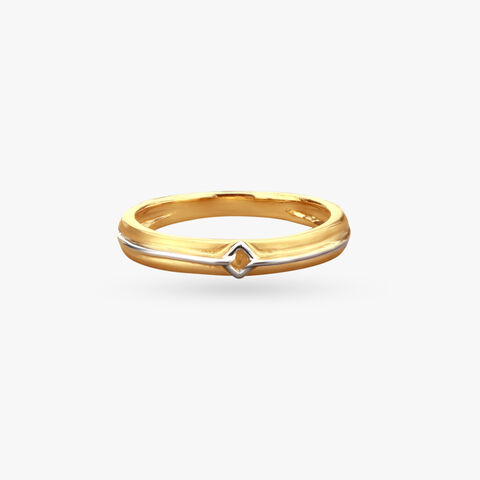 Contemporary Elegance Gold Finger Ring