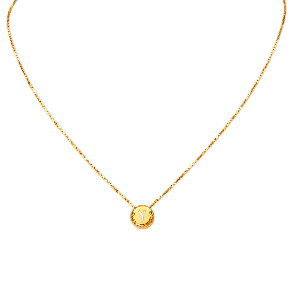 Alphabet pendant tanishq top