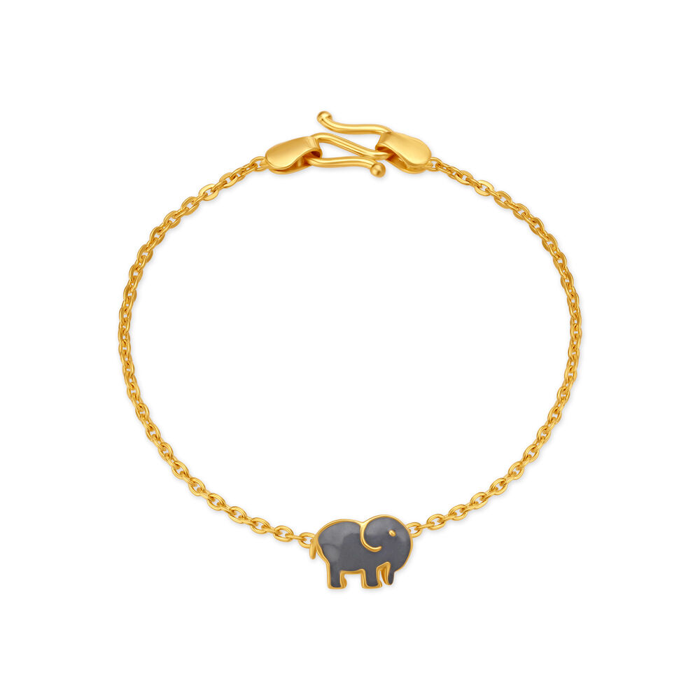 Cute Elephant Gold Bracelet For Kids Tanishq Online Store