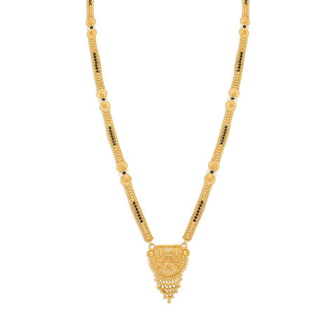 Lavish 22 Karat Yellow Gold Beaded Mangalsutra