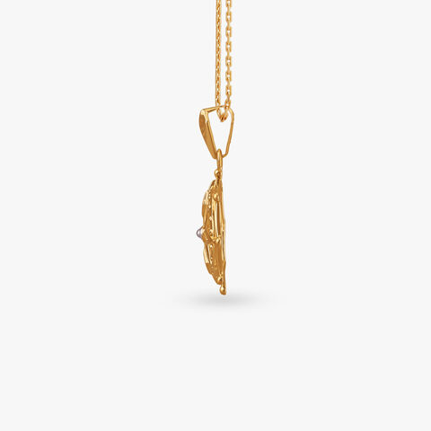 Nautical Wheel Diamond Pendant
