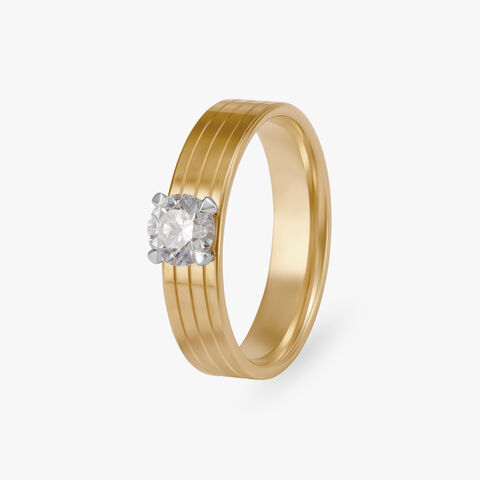 Enchanting Whisper Celeste Solitaire Ring for Men