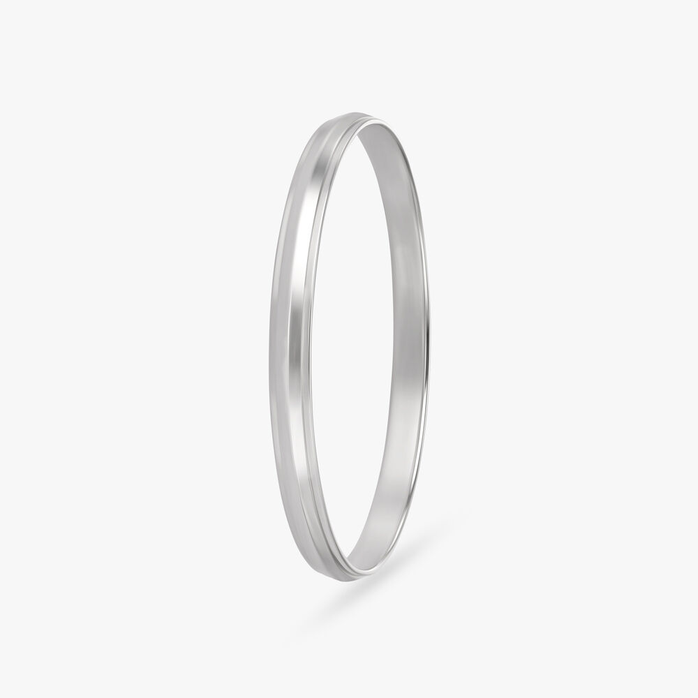 Bold Platinum Bangle for Men