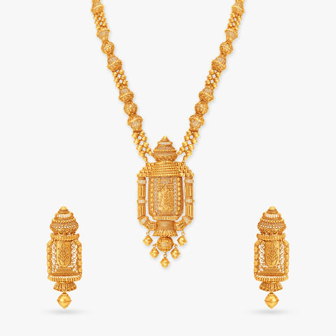 Stunning Mukuteshwar Temple Necklace Set