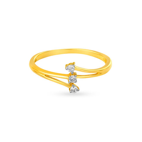 Trio Diamond Finger Ring alternate view 2