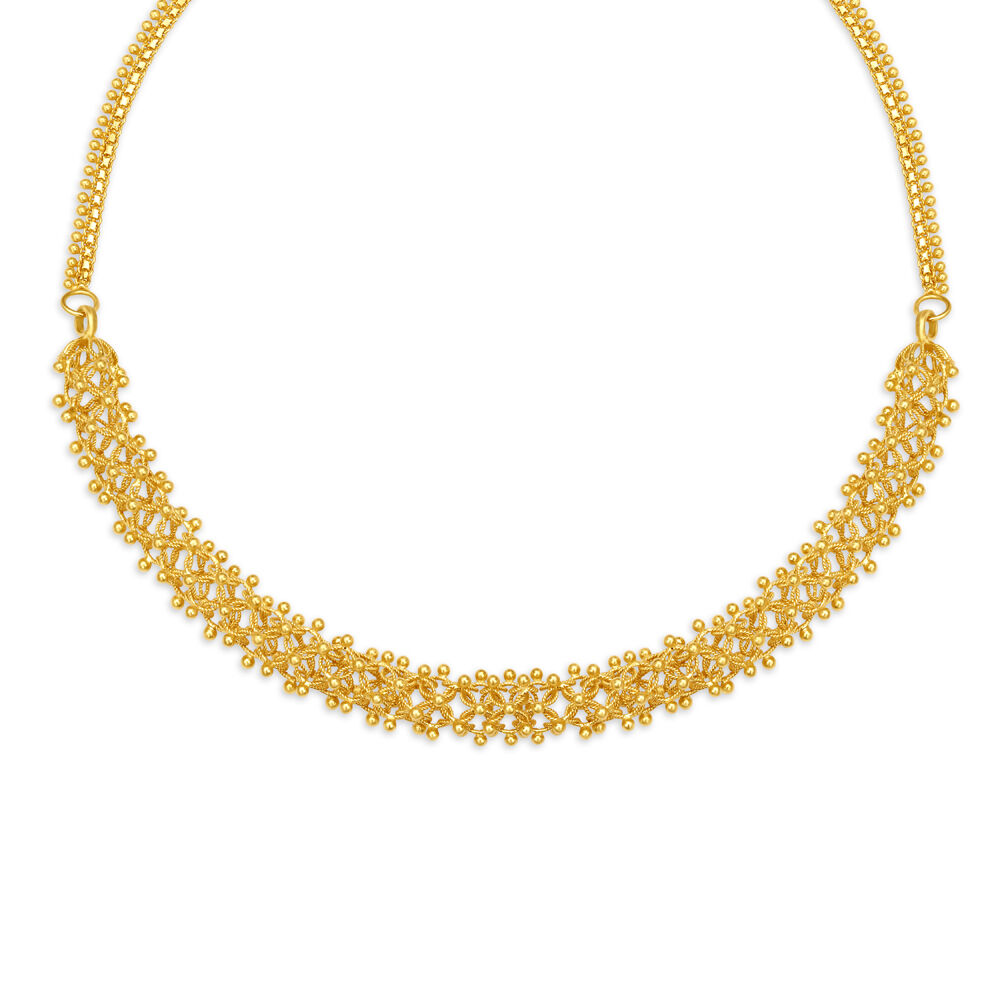 Gold necklace designs clearance in 20 grams tanishq