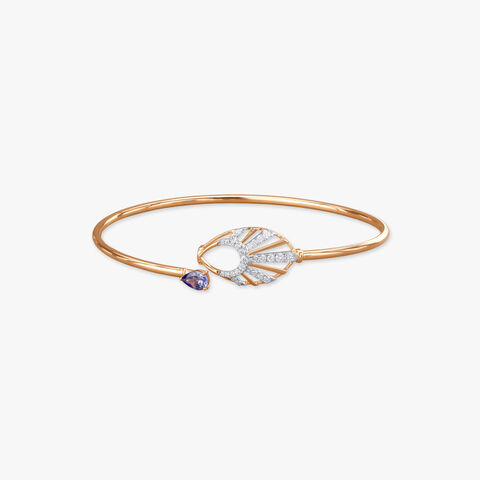 Glimmering Rays Diamond Bangle