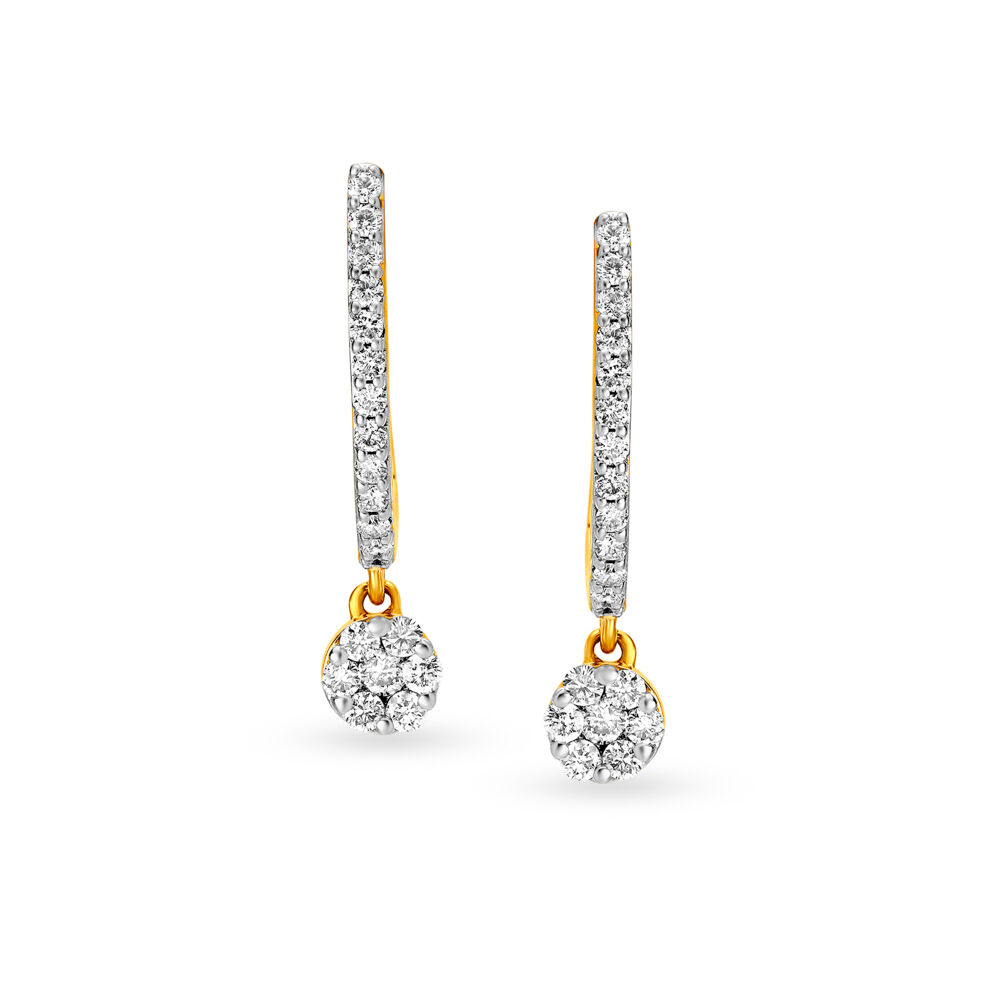 Tanishq top diamond bali