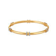 14kt Yellow Gold Pebble-inspired Gold Bangle,,hi-res image number null