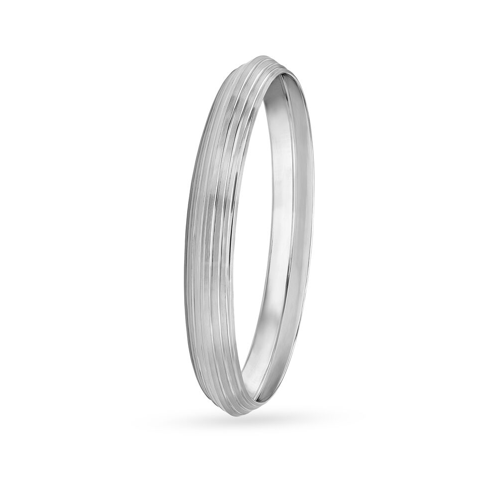 Sleek Platinum Kada for Men
