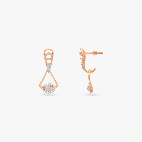 Orbit Glow Diamond Drop Earrings