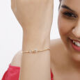 14 KT Yellow Gold Tender Butterfly Diamond Bangle,,hi-res image number null