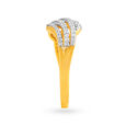 Layered Multi Stone Contemporary High Polish Diamond Ring,,hi-res image number null