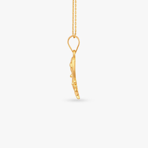 Blooming Whirl Gold Pendant