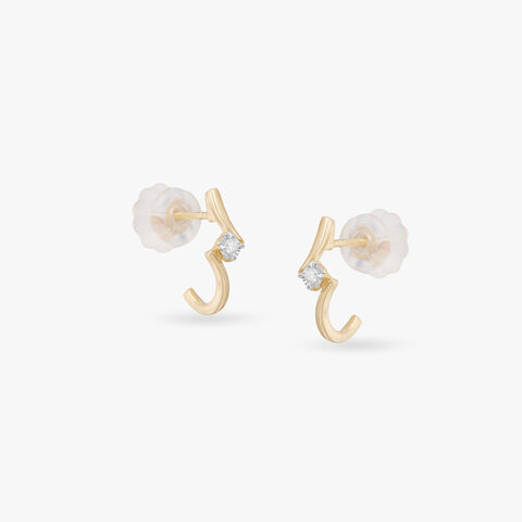Flow Spark Diamond Hoop Earrings