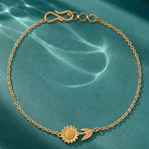 Sunlit Petals Gold Bracelet