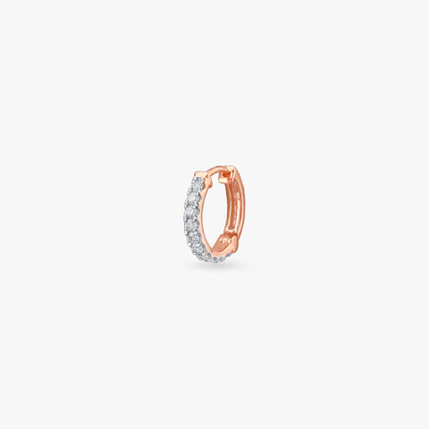 Gleam Loop Diamond Nose Pin