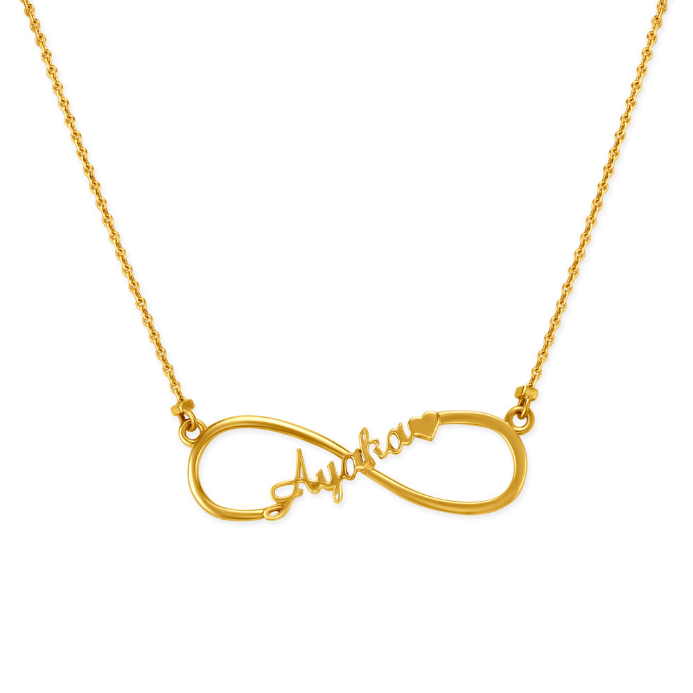 Infinity pendant shop gold tanishq