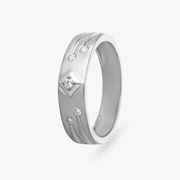 Edgy Diamond Ring for Men