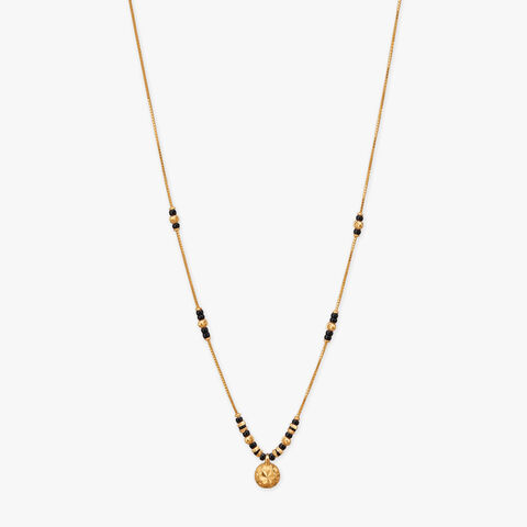 Sun Disc Gold Mangalsutra