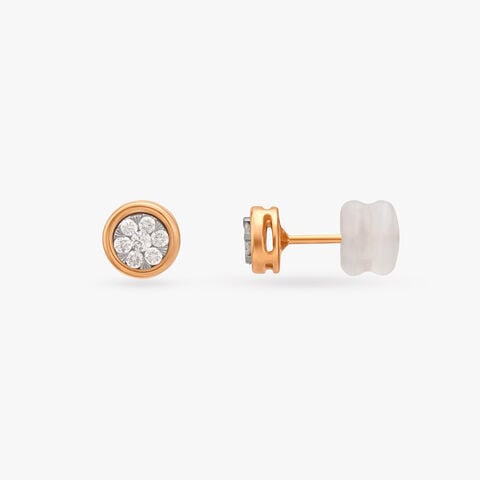 Chic Elegance Diamond Stud Earrings