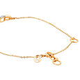 14 KT Yellow Gold Piece of Heart Diamond Bracelet,,hi-res image number null