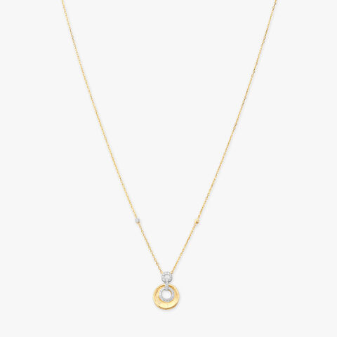 Soft Spectrum Diamond Pendant with Chain