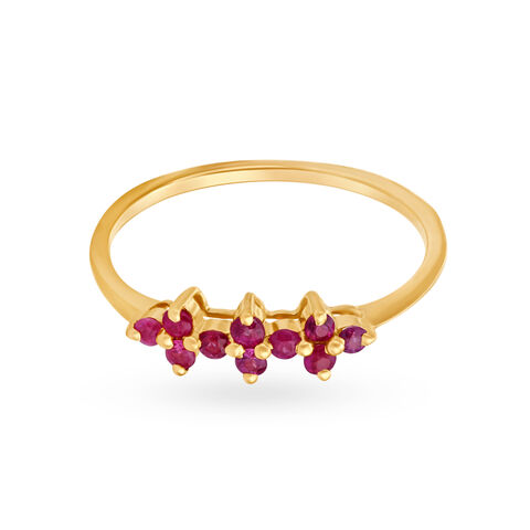 Serene Multi Stone Ruby Ring