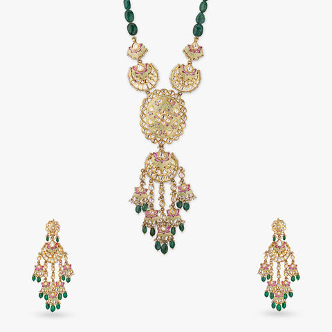 Ruhani Emerald Neckwear Set