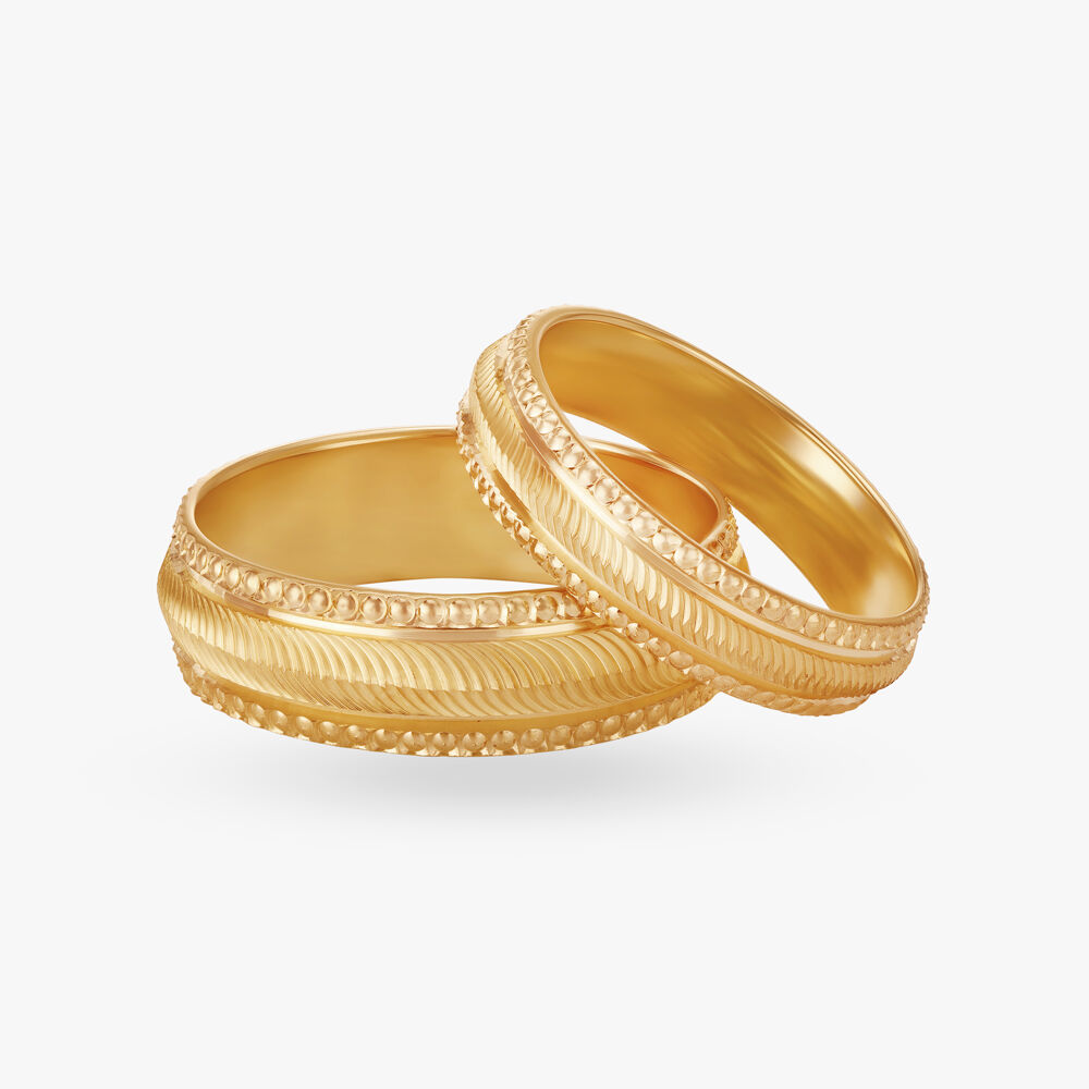 Gentleness Couple Ring Gold 3D model 3D printable | CGTrader