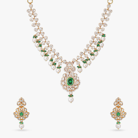 Verdant Radiance Bridal Neckwear Set