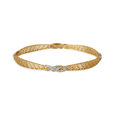 Diamond encrusted Dancing Bangles finished in 14kt Yellow Gold,,hi-res image number null