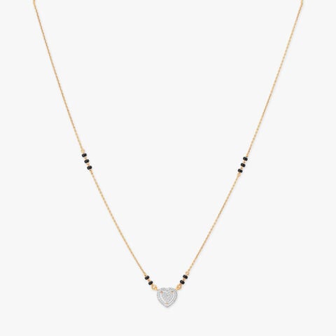 Nested Heart Diamond Mangalsutra
