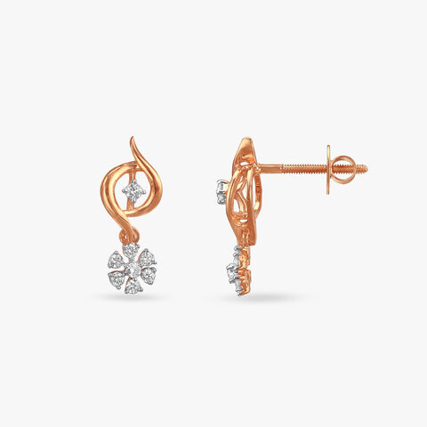 Blooming Beauty Diamond Drop Earrings