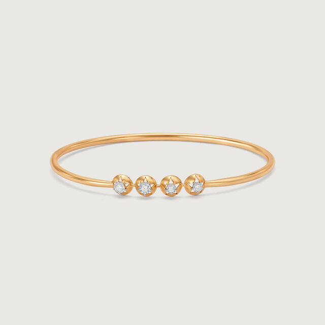 Sublime Crescents 14Kt Diamond Bangle,,hi-res image number null