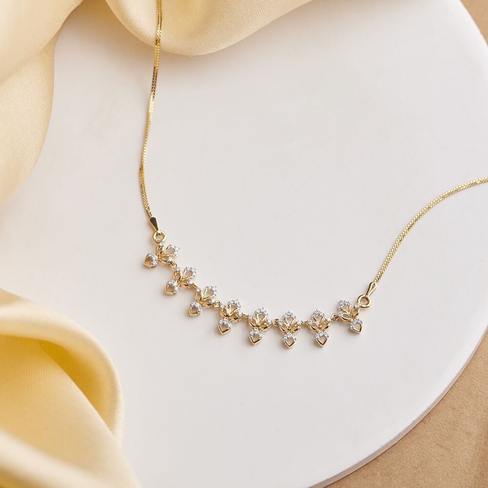 Radiant Floral Diamond Necklace