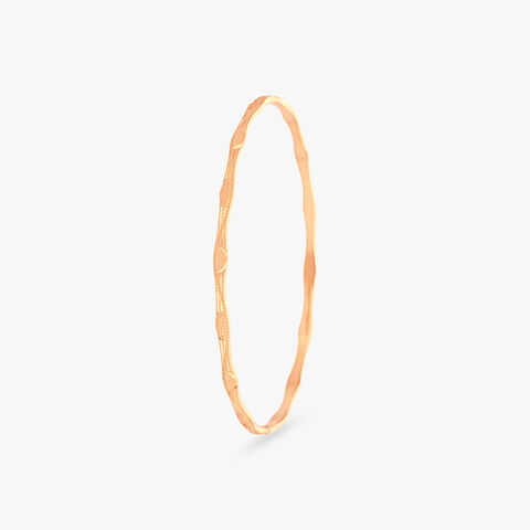 Ripple Glow Gold Bangle