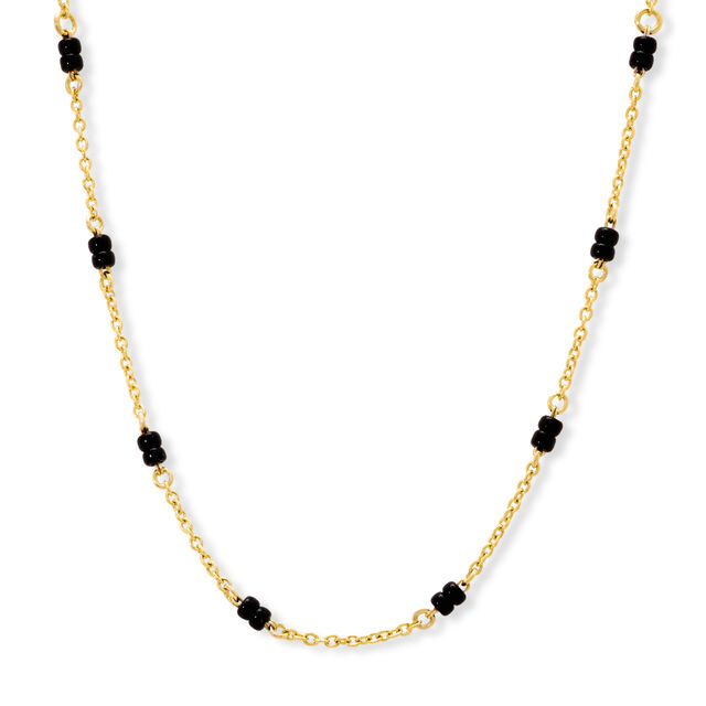 Mia Sutra DIY with Black Bunch Beads Multiple Stacking Charm Chain,,hi-res image number null