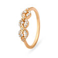 Enchanting 18 Karat Rose Gold Interlocking Design Ring,,hi-res image number null
